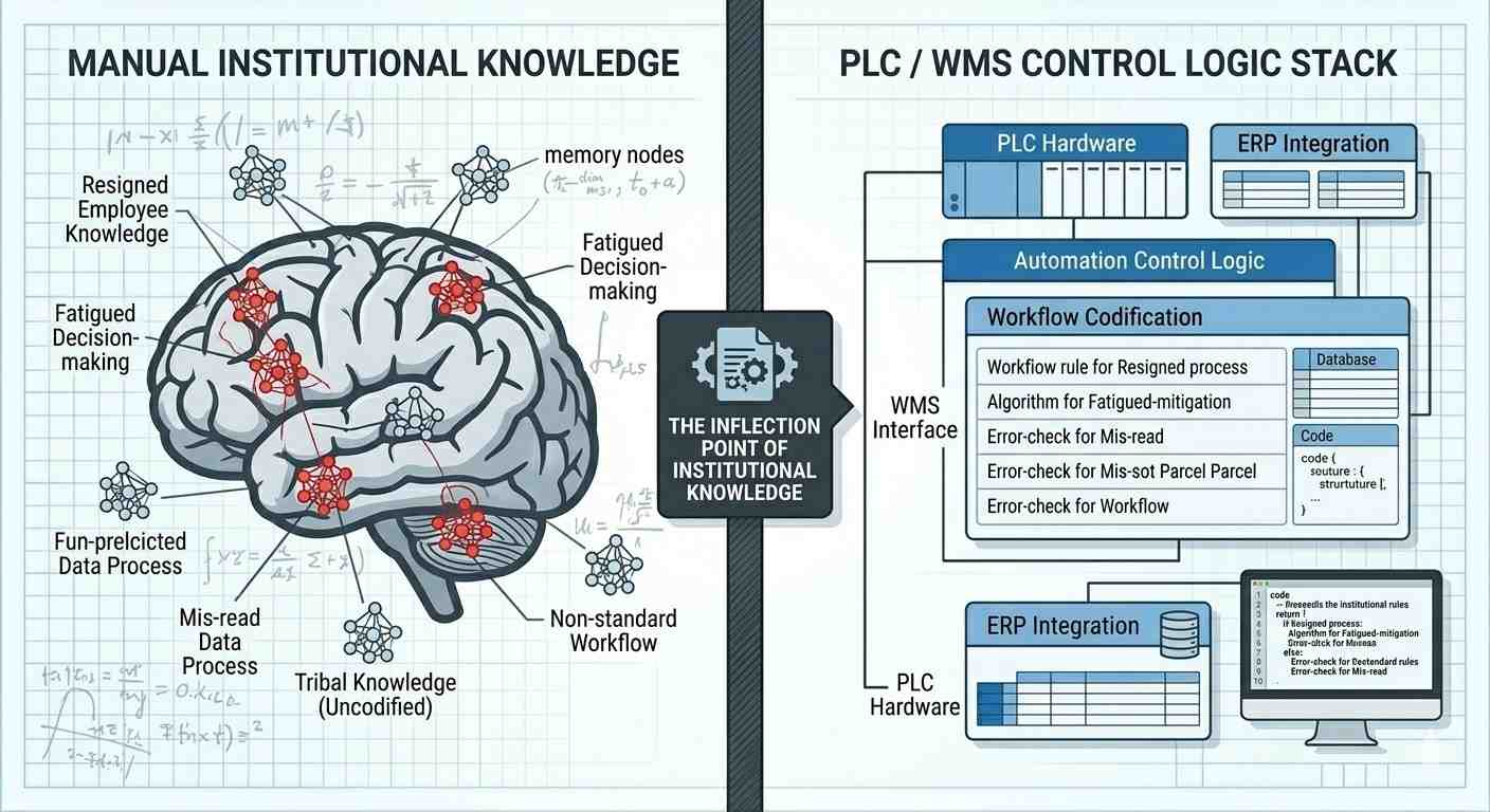 WCS automated sort logic vs manual operator memorised sort logic sortation system comparison